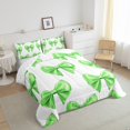 thumbnail image 4 of Manfei Princess Bowknot Bedding Sets Twin with Comforter, Kawaii Ribbon Duvet Insert, Cute Cartoon Reversible Comforter Sets Twin Size, Ultra Soft Room Decorative, 2-Piece, 4 of 9