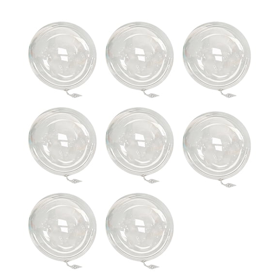 36 Inch Clear Bobo Balloons, 8PCS Large Opening Round Transparent Balloons for Wedding, Birthday Party Decoration