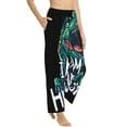 thumbnail image 2 of Kll Womens Hungry Tyrannosaurus Print Pajama Pants Soft Pajama Bottoms For Women Cozy Lounge Pants, 2 of 9
