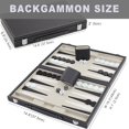 thumbnail image 2 of Set de backgammon Vovotuzzi de 38 cm para adultos con funda de piel, 2 of 7