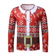 thumbnail image 1 of 2023 Winter New Men's Digital Printing Long Sleeve Santa Claus 3d Long Sleeve Printing, 1 of 5