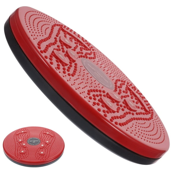 Waist Exercise Board for Home Use with Non-Slip PP Surface Red Color