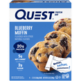thumbnail image 4 of (3 pack) Quest Protein Bar, Blueberry Muffin Flavor, 20g of Protein, Gluten Free, 4 Count, 4 of 13