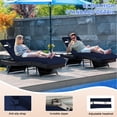thumbnail image 3 of 72×21×3in Outdoor Chaise Lounge Cushions, Replacement Patio Chair Cushion With Headres, Waterproof Sun Lounger Cushions（1pc Navy blue）, 3 of 6