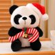 thumbnail image 1 of Juguetes de panda Navidad Bonitos recuerdos navideños de panda La elección perfecta para todas las edades Juguetes suaves y bonitos Decoraciones navideñas coleccionables., 1 of 8