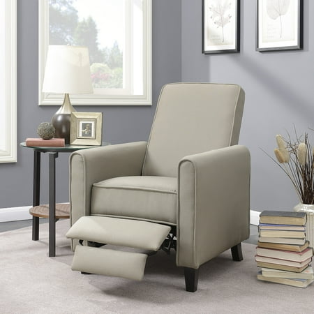 Reclining Arm Chairs Belleze Modern Recliner Club Chair Accent Living Room w/ Footrest Padded Seating Armrest ()