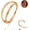 16g 12mm Rose gold Pyramid, variant on Triple/Double Hoop Nose Ring - 316L Stainless Steel Septum Clicker 16G/18G/20G CZ Conch Piercing Jewelry Septum Clicker Rings Cartilage Earring Helix Rook Tragus Gold/Black/Silver/Rose Gold
