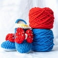 thumbnail image 3 of Chenille Knitting Yarn Soft Ice Strip Line Cotton Yarn DIY Wool Yarn for Hand Knitting Scarf Thick Wool Yarn, 3 of 10