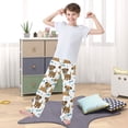 thumbnail image 5 of Dog Bone Footprint Pattern Pajama Pants Soft Lightweight Lounge Pants Bottoms Sleep Pants Warm Comfy, 5 of 9