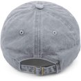 thumbnail image 3 of Denim Fabric Adjustable Dog Mom Hat Fashion Distressed Baseball Cap for Women, 3 of 3