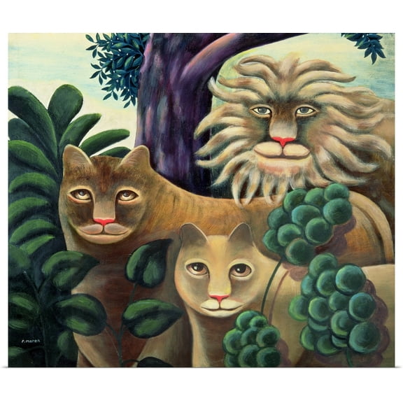Great BIG Canvas | Rolled Jerzy Marek Poster Print entitled Family Portrait