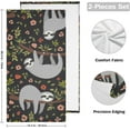 thumbnail image 2 of SKYSONIC Sloth Soft Hand Towels 2-Piece,14.4" x 28.3" Absorbent Bath Towel Decorative Fingertip Towels for Bathroom Gym Spa Hotel Beach Swimming Pool, 2 of 7