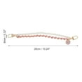 thumbnail image 2 of Unique Bargains 1 Pc Durable Camellia Faux Pearl Bag Extender Chain Pink Zinc Alloy, 2 of 5