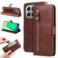 thumbnail image 1 of Estuche de Cuero PU con Cierre para Honor X6B 4G , Funda Protectora con Billetera y Correa, 1 of 6