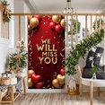 thumbnail image 5 of LUUFILx We Miss You Banner Backdrop Decoration Background for Reunion Parties Farewell Occasions Events Photography Props Supplies Heart Balloons Gold Accents, 5 of 8