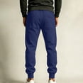 thumbnail image 4 of Vhkiploz Plus Size Taper Cuffes Trousers for Men's Solid Color Drawstring Daily Joggers Running Hiking Travel Pants, 4 of 9