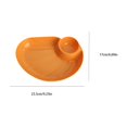 thumbnail image 3 of Dumpling Serving Plate with Built-in Sauce Compartment Divided Snack Dish for Kitchen Dining Table Appetizer Sushi Dessert Home Daily Use Party Supplies, 3 of 7