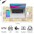 thumbnail image 5 of Long Mouse Pads for Desk,Pioneer Flower Floral Print Pattern Desk Mats on Top Of Desks, Desk Mouse Pad Extra Large with 3mm Non-Slip Base and Stitched Edge for Gaming,Office,Work,Home 31.5"x15.7", 5 of 6