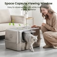 thumbnail image 6 of KPWACD Stainless Steel Cat Litter Box Extra Large Metal Litter Pan High Sided 23.8" X 15.9" X 13.1", 6 of 8