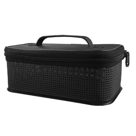 BQBQERT Portable Fishing Gear Bag with Handle Breathable Mesh Bag Zipper Closure Fishing Tackle Storage Case Lure Baits Bag