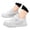 Z3 White, variant on Krdevn Kids Leather Skate Shoes, Flat Non Hook and Loop Sneakers, Comfort Lightweight Casual Board Shoes for Boys Girls,White