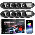 thumbnail image 1 of Luces De Roca Led Para Coche Coche LED Rock Lights RGB Car Ambient Light APP Control para camión ATV Vehículo (D) Ehuebsd Accesorios para autos y motos, 1 of 9