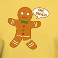 thumbnail image 3 of CafePress - Oh Snap Gingerbread Man Light T Shirt - Men's Classic Graphic T-Shirt, 3 of 4