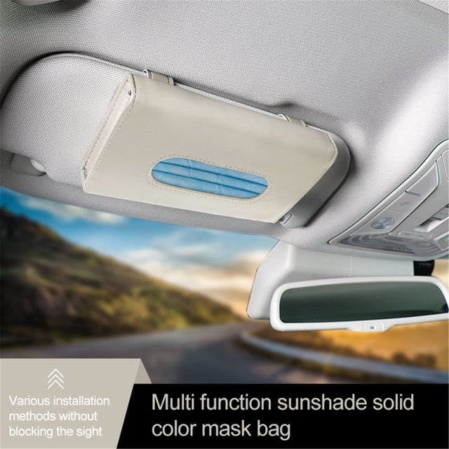 WREESH Draw type Plastic Storage box for Disposable/Cloth Face Coverings For Car