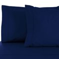 thumbnail image 2 of Superior Cotton Blend 800 Thread Count Pillowcase Set of 2, King Size, Navy Blue, 2 of 4