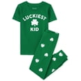 thumbnail image 1 of Conjunto de pijama The Children's Place para el Día de San Patricio para niños, talla 7, 1 of 3