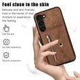 thumbnail image 6 of ELEHOLD Wallet Crossbody Case for Samsung Galaxy S23 FE with RFID Card Slots Zipper Pocket Kickstand Function Shockproof Galaxy S23 FE Purse Case with Detachable Shoulder Strap,Brown, 6 of 9