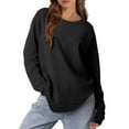 thumbnail image 4 of kytmyeq Women's Sweatshirts Trendy Crewneck Long Sleeve Shirts Color Block Pullover Tops Comfy, 4 of 6