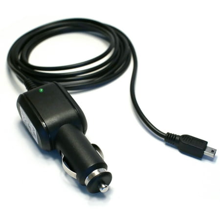 EDO Tech 10ft 5V 2A mini USB car charger vehicle adapter power cord