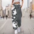 thumbnail image 2 of WILLBEST Pantalones Casuales para Mujer, Cómodos Pantalones Deportivos con Estampado de Halloween, Cintura Elástica Suave, Ideales para Uso Diario y Relajación 14 Chica, 2 of 4