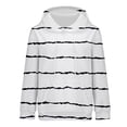 thumbnail image 4 of Bovemsi Sweatshirt for Women Oversized Hoodies Striped Plus Size Sweatshirts Long Sleeve Pullover Fall Clothes With Pocket Comfort Hoodie, 4 of 9
