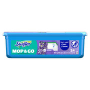 Swiffer Mop & Go, Wet Pads Refill, Floor Cleaner, Lavender, 24 Count