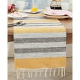 thumbnail image 3 of Fringe Edge Striped Table Runner, 3 of 3