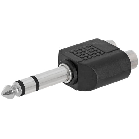 Cmple - 6.35mm Stereo Plug to 2xRCA Jack Adapter price history on PriceWatchPro