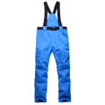 thumbnail image 2 of dgysar Snow Pants for Women and Men Winter Windproof Insulated Ski Bib Overalls Solid Color Sleeveless Straps Jumpsuits with Pockets, Blue XL, 2 of 5
