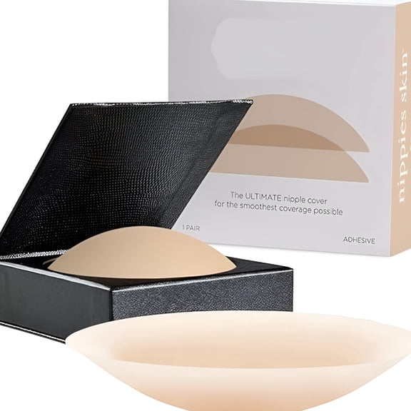 RAGUPEL 2026 New Nipple Covers for Women - Reusable Sticky Silicone Pasties with Travel Case - Original Circle Or Lift Style Available