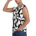 thumbnail image 3 of Daiia Cartoon Penguin Printed Men's Tank Tops,Casual Soft Sleeveless Gym Muscle Shirts Bodybuilding Tee-, 3 of 8