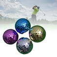 thumbnail image 2 of Lerpwige Plating Double Layer Golf Ball Replacement Light weights Golf Practice Ball for Golf Club Golfers Lover Beginners, 2 of 19