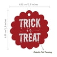 thumbnail image 6 of Inkdotpot Pack Of 100 Trick Or Treat Halloween Favor Paper Tags Craft Real Silver Foil Hang Tags, 6 of 6