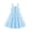 Light Blue, variant on Arshiner Toddler Girl Summer Dresses Casual Sleeveless Button Down Swing Flowy Tiered Midi Sundress with Pockets