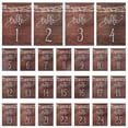 thumbnail image 3 of 25pcs Wooden Table Numbers Signs for Weddings, Events, and Restaurants Double Sided Display Centerpieces Rustic Wood Wedding Table Number Holders, 3 of 5