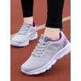 thumbnail image 6 of DLONGLI Women's Breathable Mesh Lace Up Athletic Sneakers, Non Slip Lightweight Walking Shoes, 6 of 6