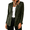 Army Green【Mix, Match & Rotate: Stock Up on Daily Colors】, variant on Blazers for Women Jackets Long Sleeve Notched Lapel Single Breasted Business Casual Work Office Faux Suede Blazer Coat with Pockets ,Brown Size S