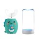 thumbnail image 3 of Cepillo de dientes eléctrico sónico para niños en forma de U, cepillo de dientes de silicona automático de 360 grados, carga USB, luz azul, 3 of 5