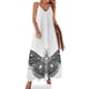 thumbnail image 1 of Vestido sin mangas con estampado de pluma y tinta en blanco y negro de Cecropia Moth para mujer, vestido de fiesta 2024, 1 of 7