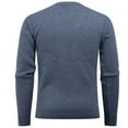 thumbnail image 4 of Dolkfu Fall Sweaters for Men Gray Argyle V-Neck Sweater Dressy Knitted Slim Fit Pullover for Men L, 4 of 4